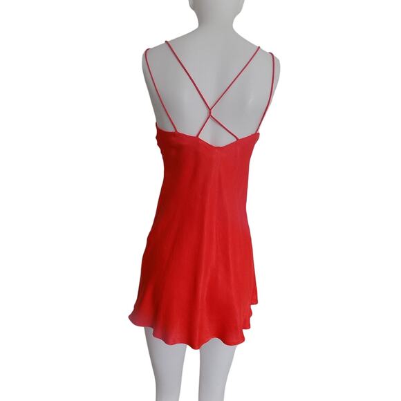 ZARA orange mini dress fit and flare skater size Medium - Picture 4 of 8